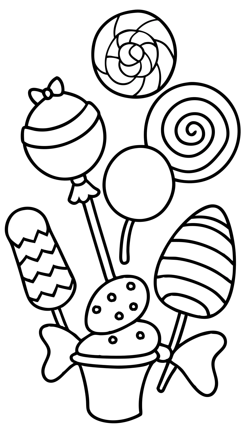 printable candy coloring pages